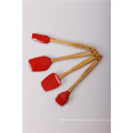 Silicone Spatula/Brush With Olive Wood Handle